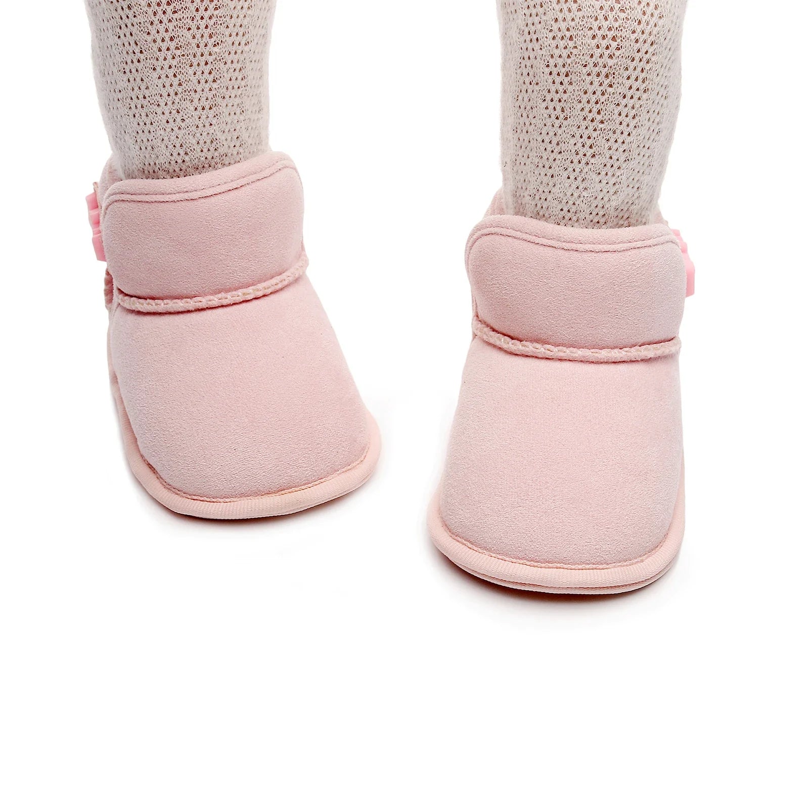 Baby Winter Ankle Boots Non-Slip Fleece Lined Soft Sole Toddler Infant Shoes 0-18 Months