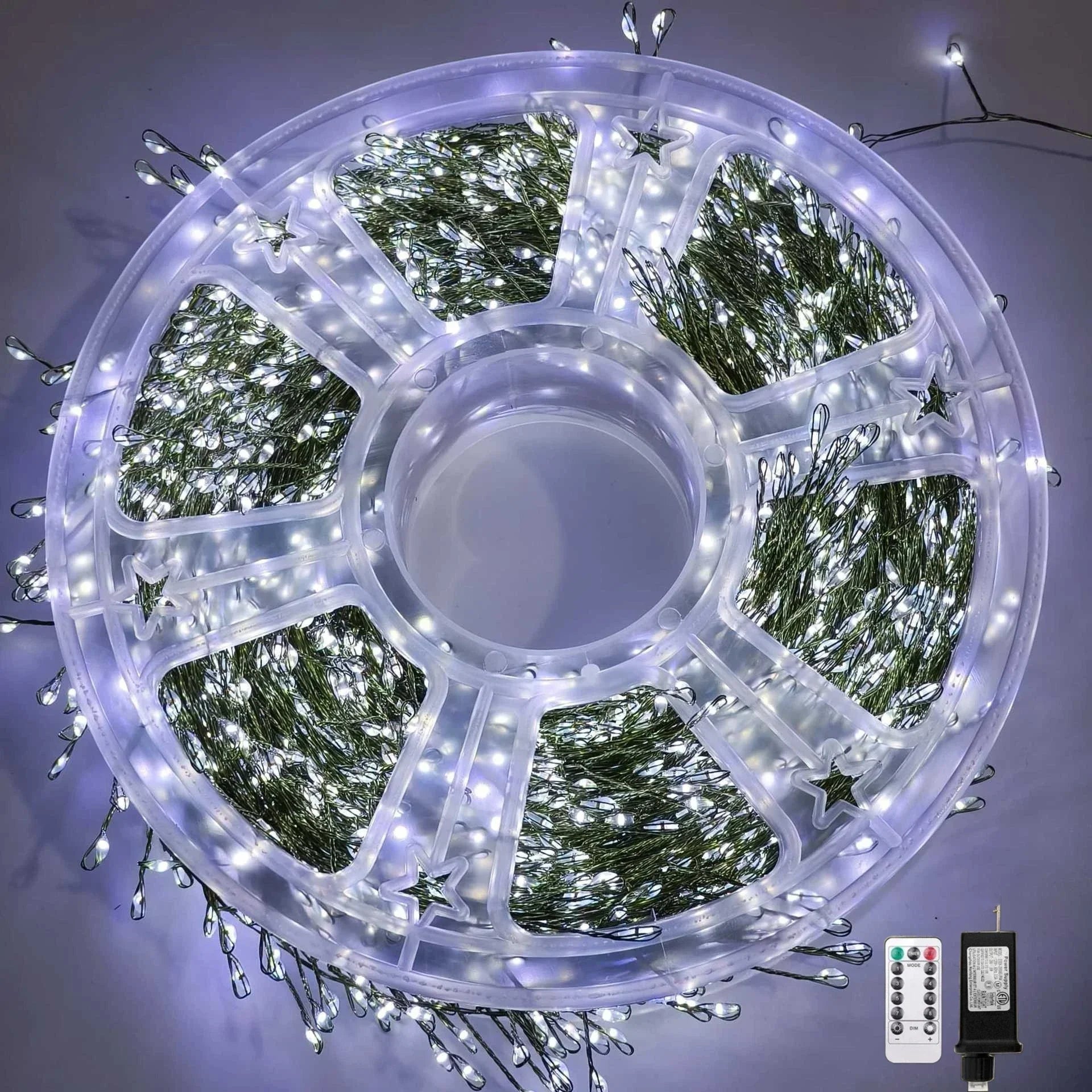 LED Firecracker String Lights – Remote Control 30/50/75M (900/1500/2000 LEDs) Copper Wire Fairy Lights with EU/US Plug, IP65 Waterproof for Wedding Halloween Christmas