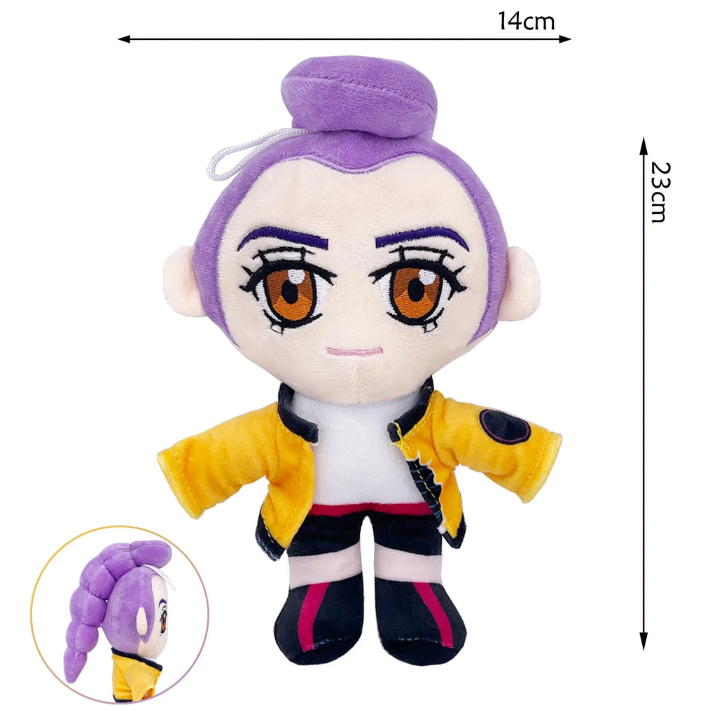 Anime K-Pop Demon Hunter Plush Dolls Rumi Mira Zoey Soft Plush Figures for Fans, Desk Decor and Party Gifts