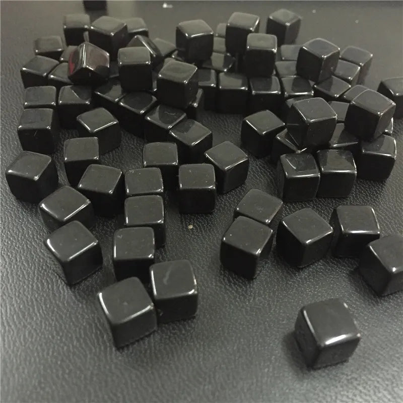 50-Pack 8mm Acrylic Cube Dice (0.31in) – 25 Translucent Colors Clear Game Pieces for Board Games & Crafts