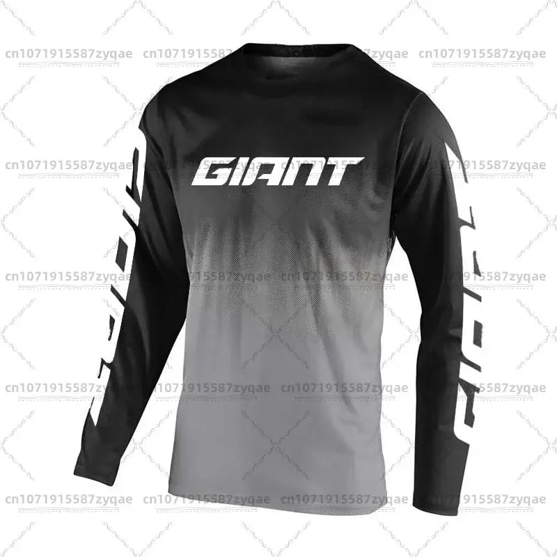 Giant Mountain Bike Jersey MTB Enduro off Road Shirt Downhill Sportswear Motorcycle T-shirt Long Sleeve Riding T-shirt