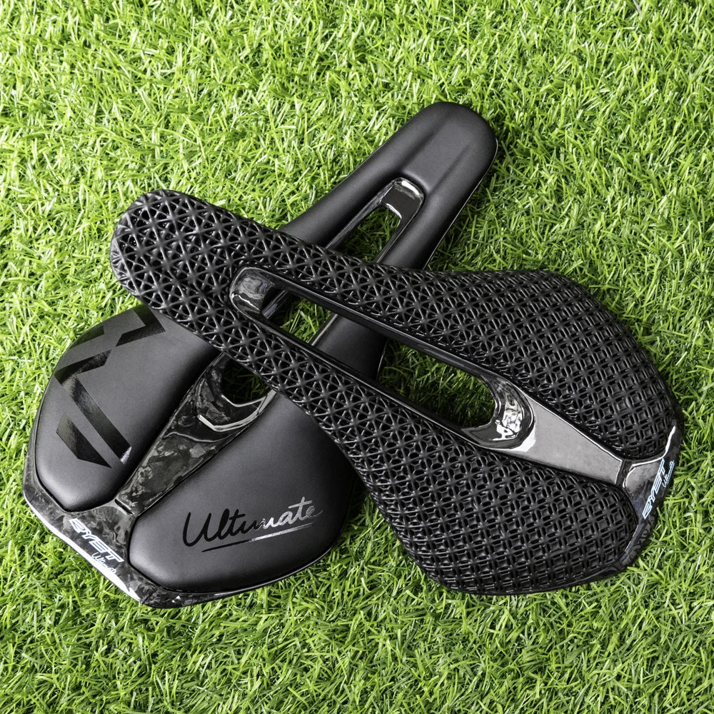 3D Printed Ultralight Carbon Bike Saddle 135/143mm — 105g for MTB, Gravel & Road