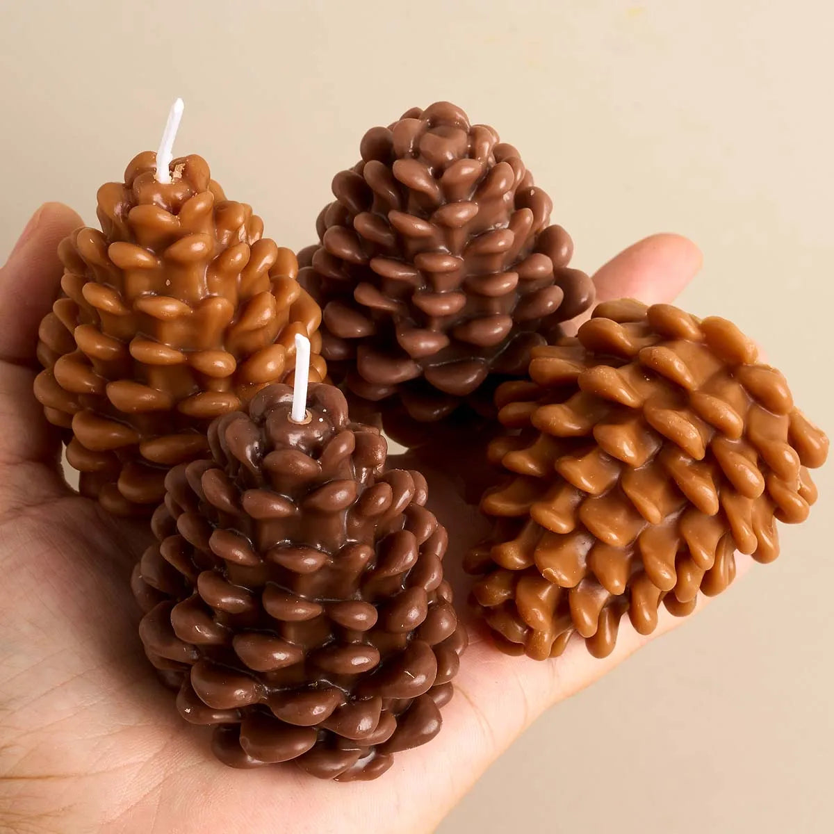 3D Pine Cone Silicone Mold for Candles & DIY Crafts - Soap, Plaster & Resin Casting for Christmas Ornaments