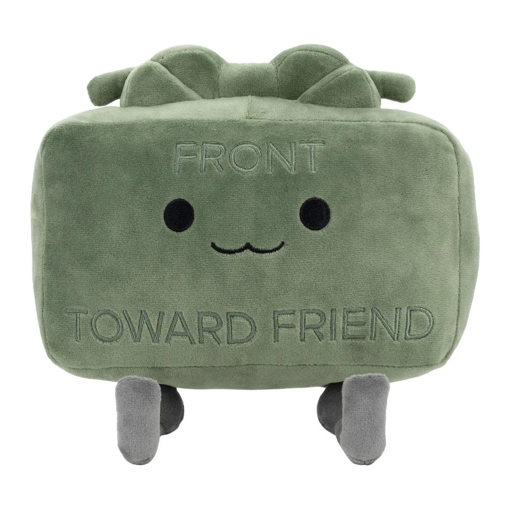 Kawaii Green Square Plush Doll Pillow - Soft 8 in (20 cm) Cute Anime Plush Toy Gift for Kids