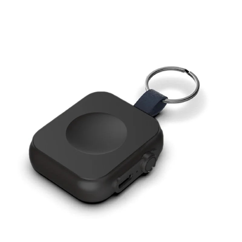 Mini Magnetic Wireless 1200mAh Power Bank for Smartwatches – Portable USB-C Fast Charger with Lightning & Micro USB