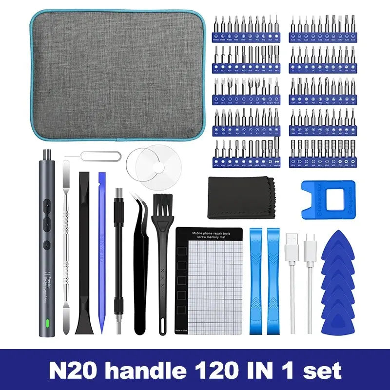 Rechargeable Electric Precision Screwdriver 62-in-1 Kit – Wireless Mini Magnetic Bits for Mobile & Electronics Repair