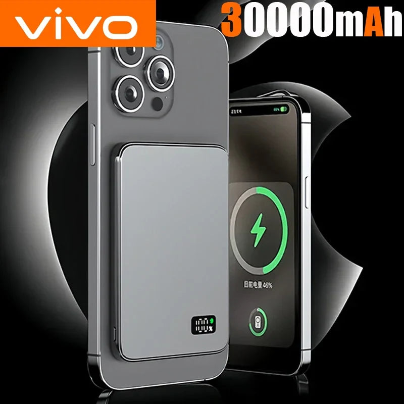 3-in-1 50000mAh Magnetic Wireless Power Bank 22.5W USB-C Portable External Battery Ultra-Slim 9.8mm (0.39 in)