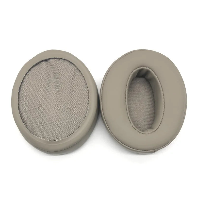 Replacement Memory Foam Ear Pads for Over-Ear Headphones - Soft Leather Ear Cushions, Self-Adhesive (1 Pair)