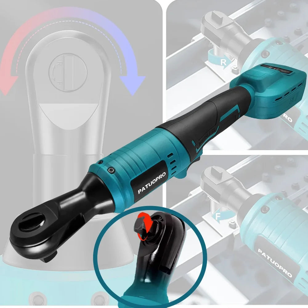 1/2 in (12.7 mm) Brushless Cordless Electric Ratchet Wrench - 18V Lithium Battery Compatible (Tool Only)