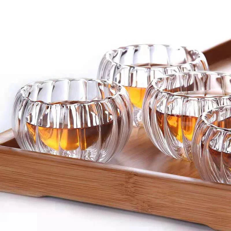 50ml (1.7 fl oz) Double-Walled Borosilicate Glass Espresso Cups - Set of 4 or 6, Clear Insulated Teacups