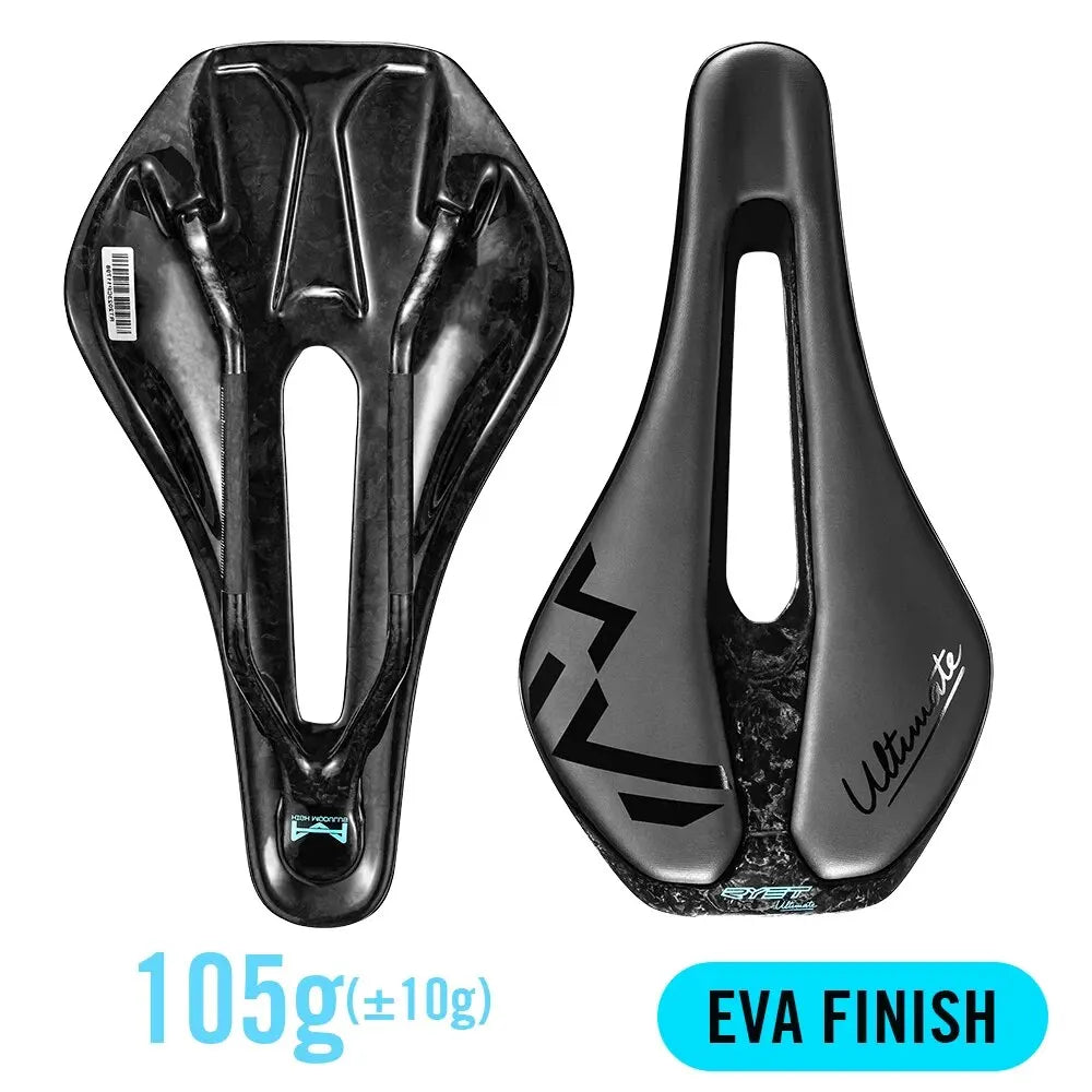 3D Printed Ultralight Carbon Bike Saddle 135/143mm — 105g for MTB, Gravel & Road