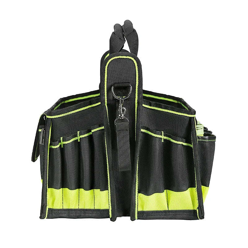 40-Pocket Tool Tote Organizer Bag for Electricians & HVAC Technicians – Heavy-Duty Tool Caddy