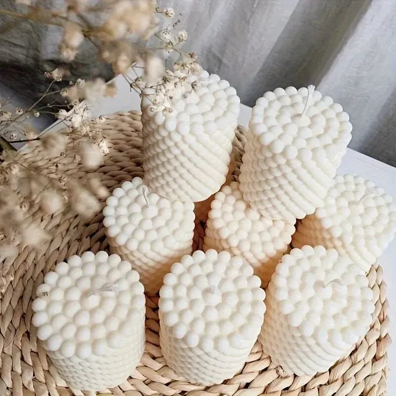 3D Spiral Striped Silicone Candle Mold for DIY Scented Candles, Wax, Soap & Resin (8 x 8 x 15 cm / 3.1 x 3.1 x 5.9 in)
