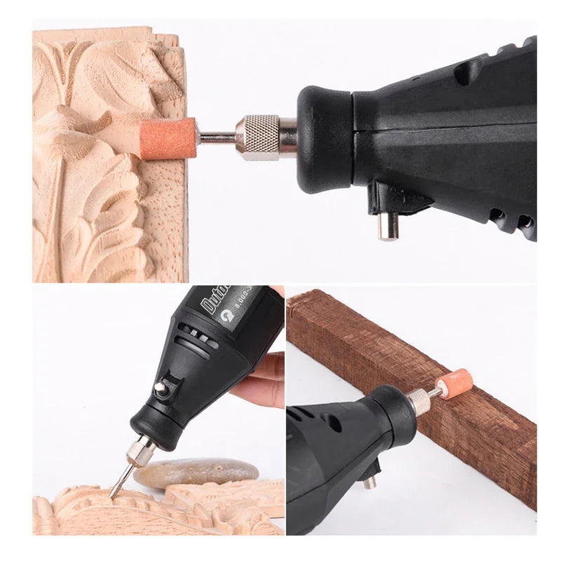 130W Electric Rotary Tool Kit - Mini Drill Engraver Polisher with Variable Speed & Flexible Shaft