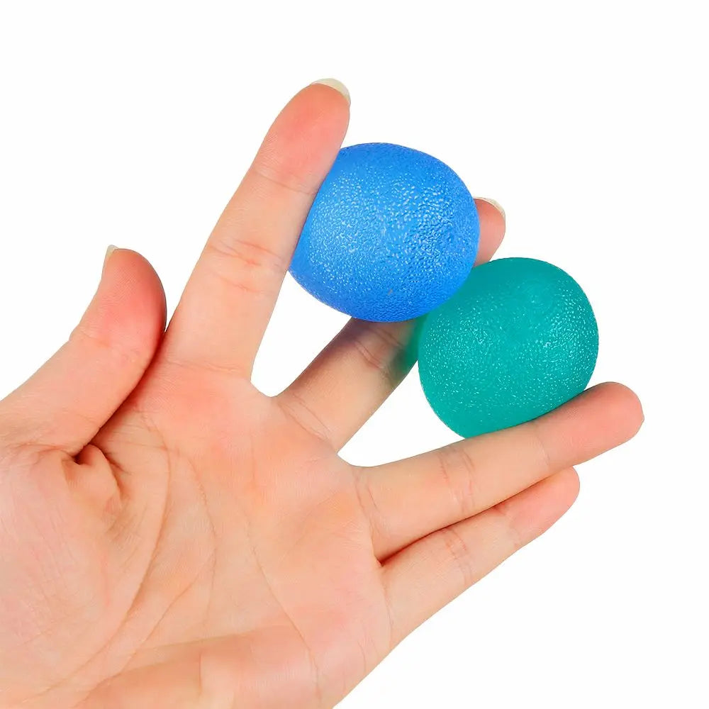 Silicone Hand Grip Strength Trainer Ball for Wrist Rehab & Stress Relief (1.8 x 2.4 in / 4.5 x 6 cm)