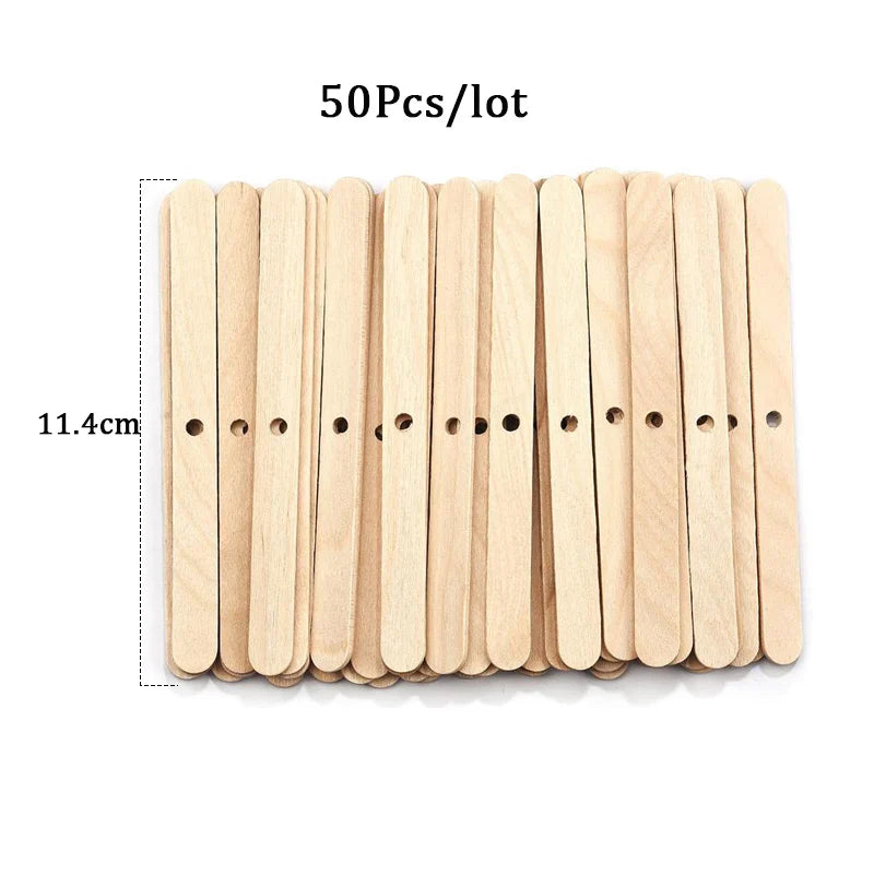 120-Pack Waxed Cotton Candle Wicks with Metal Stands, Smokeless Wicks for DIY Soy, Gel & Paraffin Candle Making