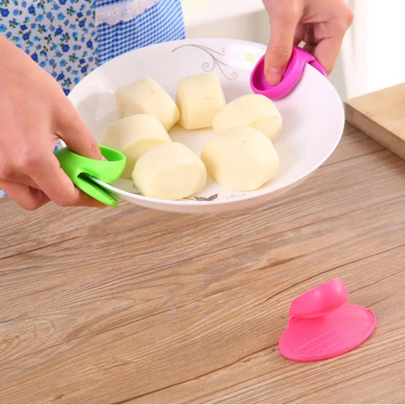 2/10-Pack Silicone Heat-Resistant Finger Covers & Mini Oven Grips – Slip-Resistant Insulated Kitchen Gloves