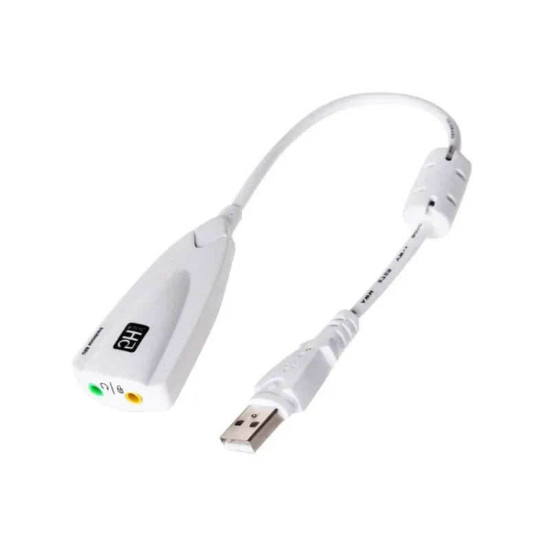USB 7.1 External Sound Card – Virtual 7.1 Audio Adapter for PC Gaming, Plug-and-Play