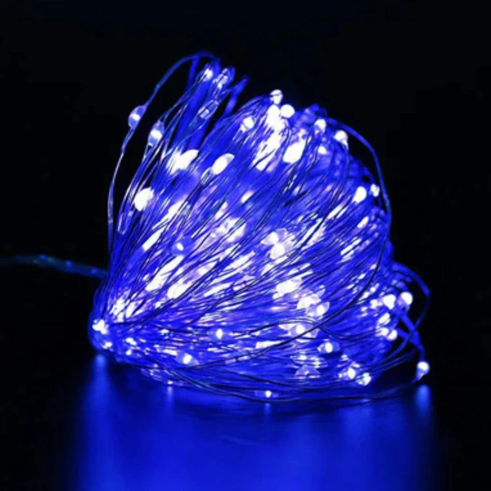 Waterproof Battery Operated LED Copper Wire Fairy Lights - 1/2/3/5m (3.3/6.6/9.8/16.4 ft) String Lights for Wedding Party Christmas DIY