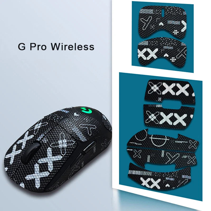 Mouse Grip Tape Skates for G Pro X Superlight, Non-Slip Sweat-Wicking Full-Body Sticker