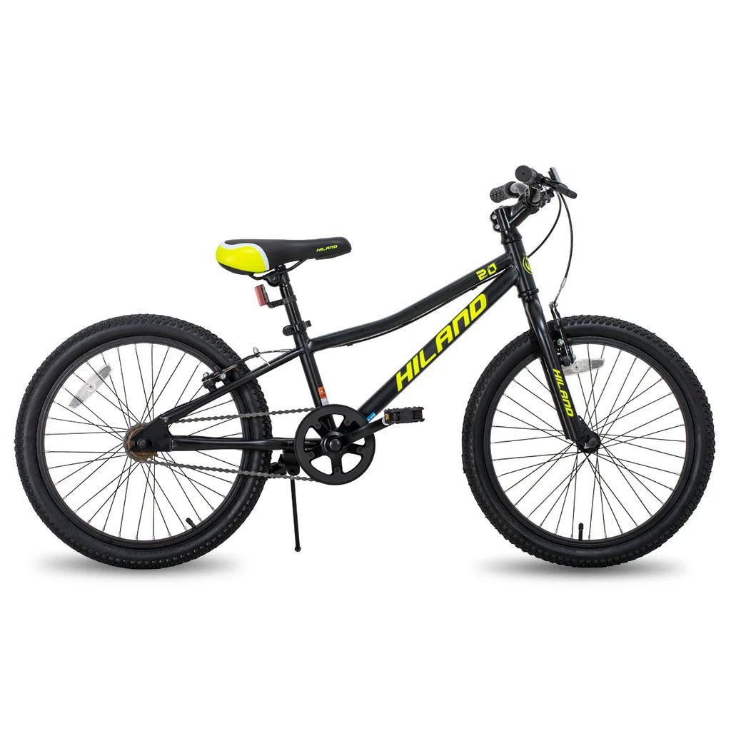 20-Inch (500mm) Kids Mountain Bike – Single-Speed Bicycle for Boys & Girls with Dual Hand Brakes & Kickstand