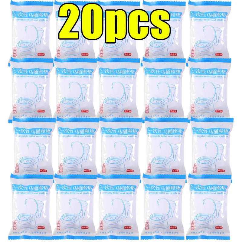 Disposable Waterproof Non-Woven Toilet Seat Covers - Single-Use Travel & Hotel Sanitary Seat Protectors