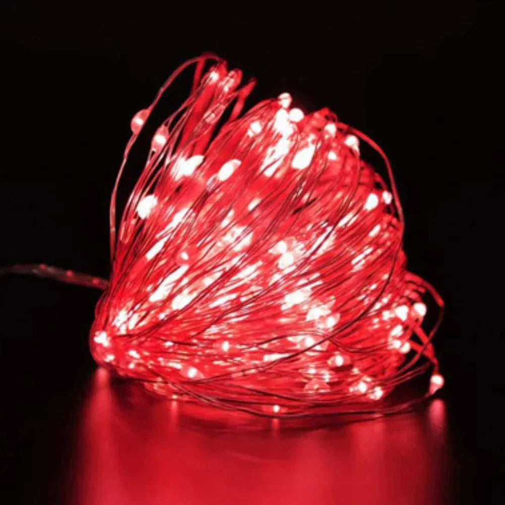 Waterproof Battery Operated LED Copper Wire Fairy Lights - 1/2/3/5m (3.3/6.6/9.8/16.4 ft) String Lights for Wedding Party Christmas DIY