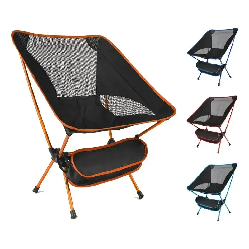 Ultralight Collapsible Camping Chair - Portable Folding Chair for Beach, Hiking, Picnic & Travel