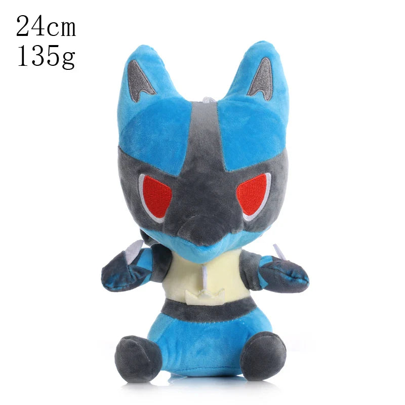 Pikachu & Friends 8 in (20 cm) Plush Stuffed Animal — Pikachu Charmander Squirtle Bulbasaur Eevee Scorbunny Gengar Snorlax Christmas Gift