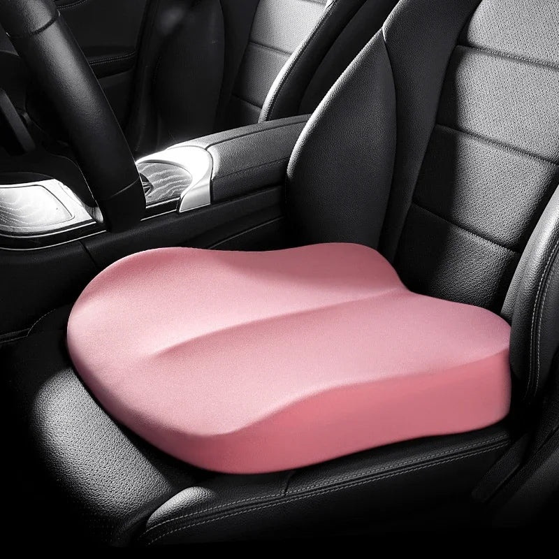 Universal Breathable Car Booster Seat Cushion - Portable Height Boost Mat for Improved Visibility and Fatigue Relief