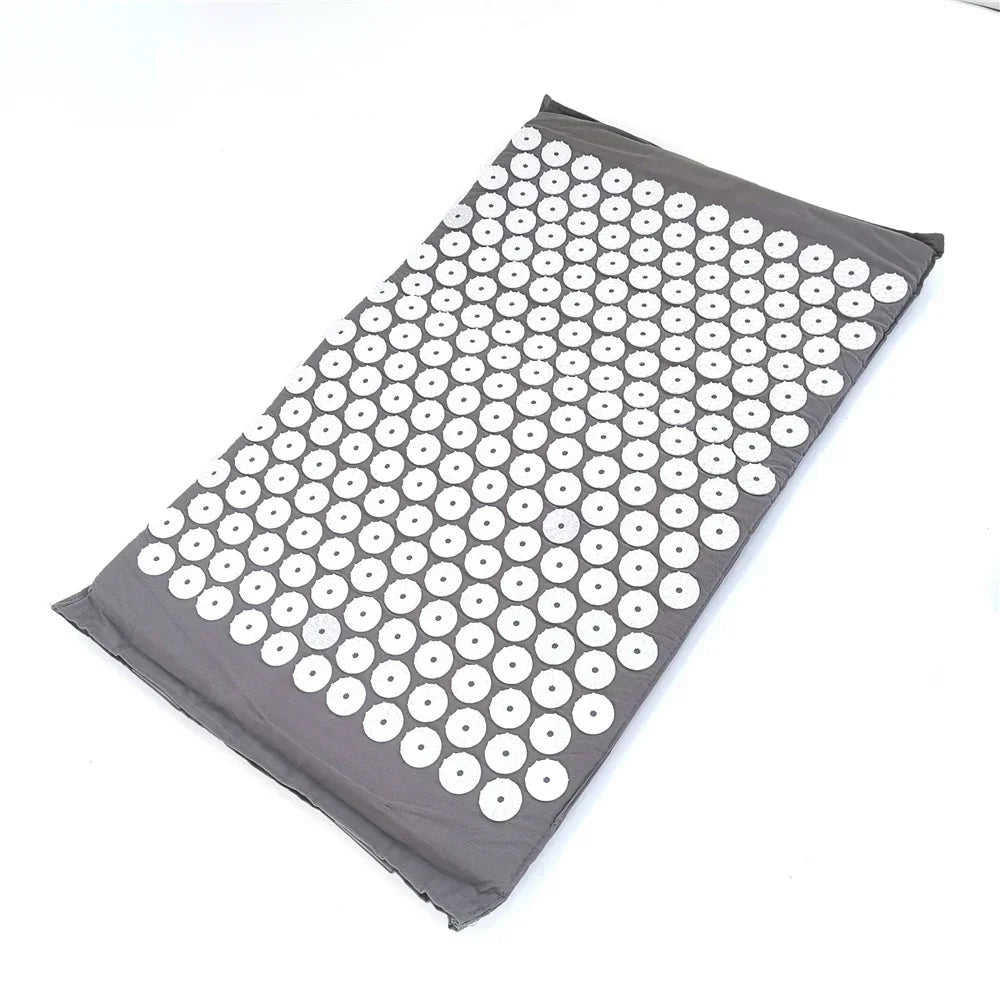 Acupressure Spike Mat & Pillow Set – 26 x 16 x 0.8 in (66 x 40 x 2 cm) Back & Neck Pain Relief Massage