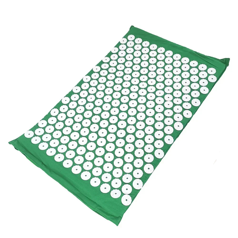 Acupressure Spike Mat & Pillow Set – 26 x 16 x 0.8 in (66 x 40 x 2 cm) Back & Neck Pain Relief Massage