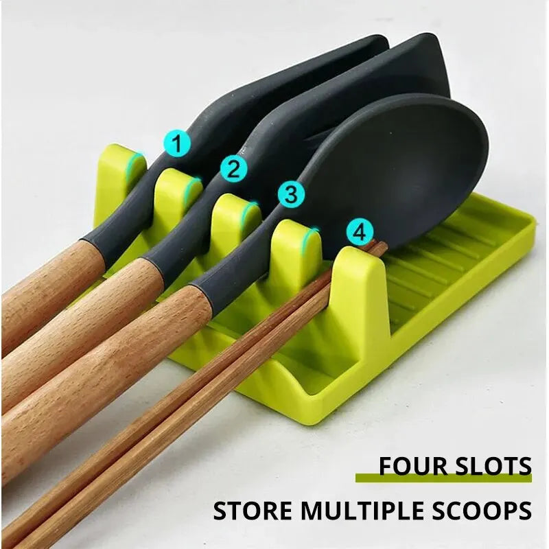 Countertop Utensil & Pot Lid Holder — Spoon, Spatula & Chopstick Rack