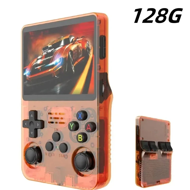 Retro Handheld Game Console 3.5-inch (8.9 cm) IPS — 15,000+ Games, 64/128GB Storage, Linux Pocket Player, 3000mAh Battery