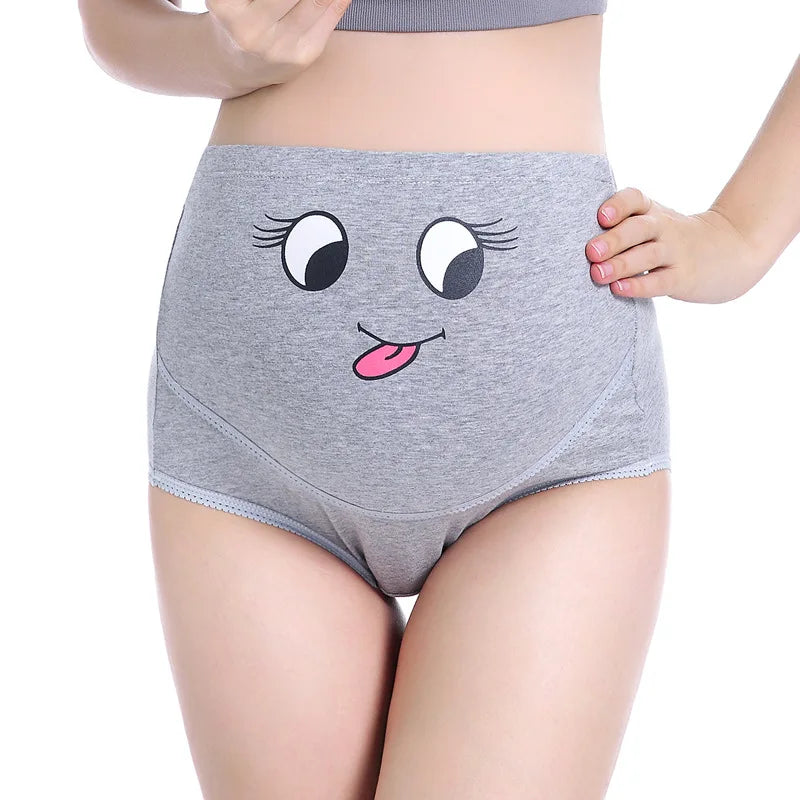 High Waist Cotton Maternity Panties for Pregnant Women, Abdominal Support Pregnancy Underwear