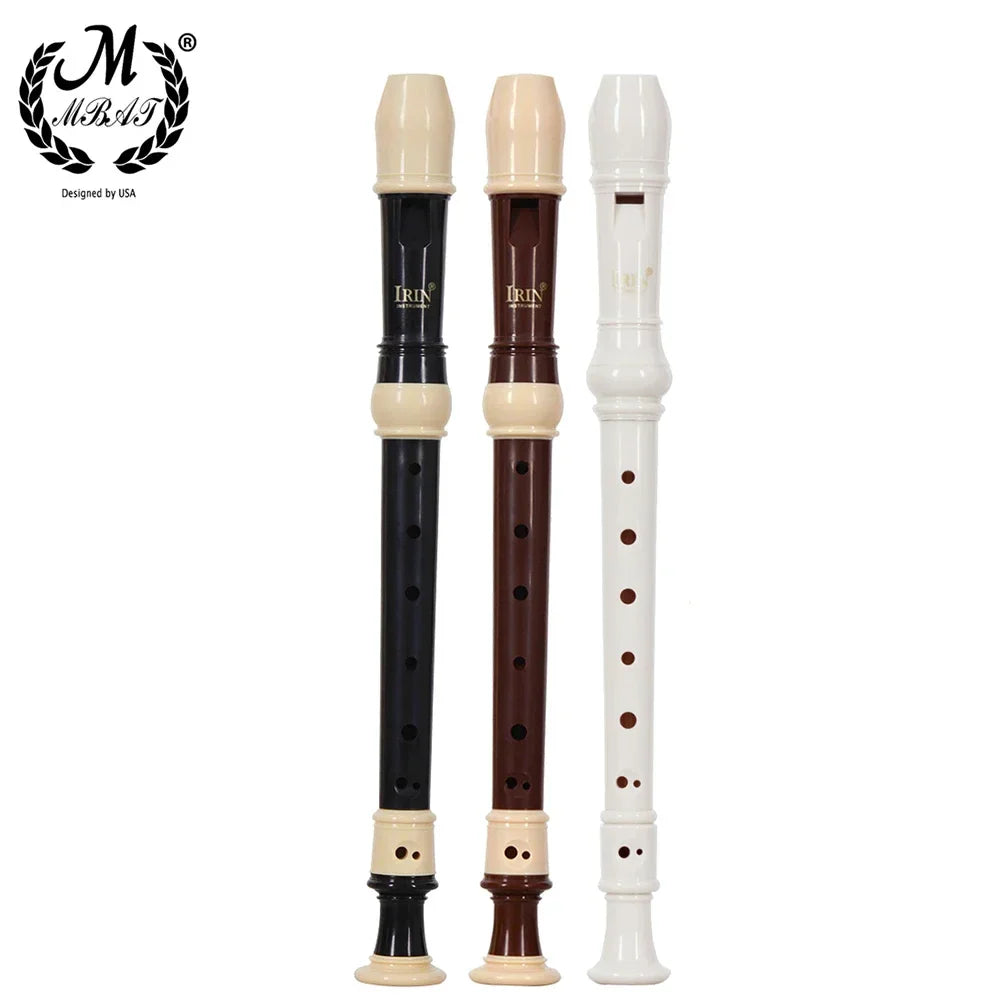 Baroque Fingering Soprano Recorder – ABS Soprano Flute, 32.5 cm (12.8 in) Beginner & Intermediate Recorder with Cleaning Rod & Cloth