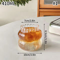 Clear Tall Glass Coffee Mug – Iced Coffee, Milk, Juice & Cocktail Drinkware