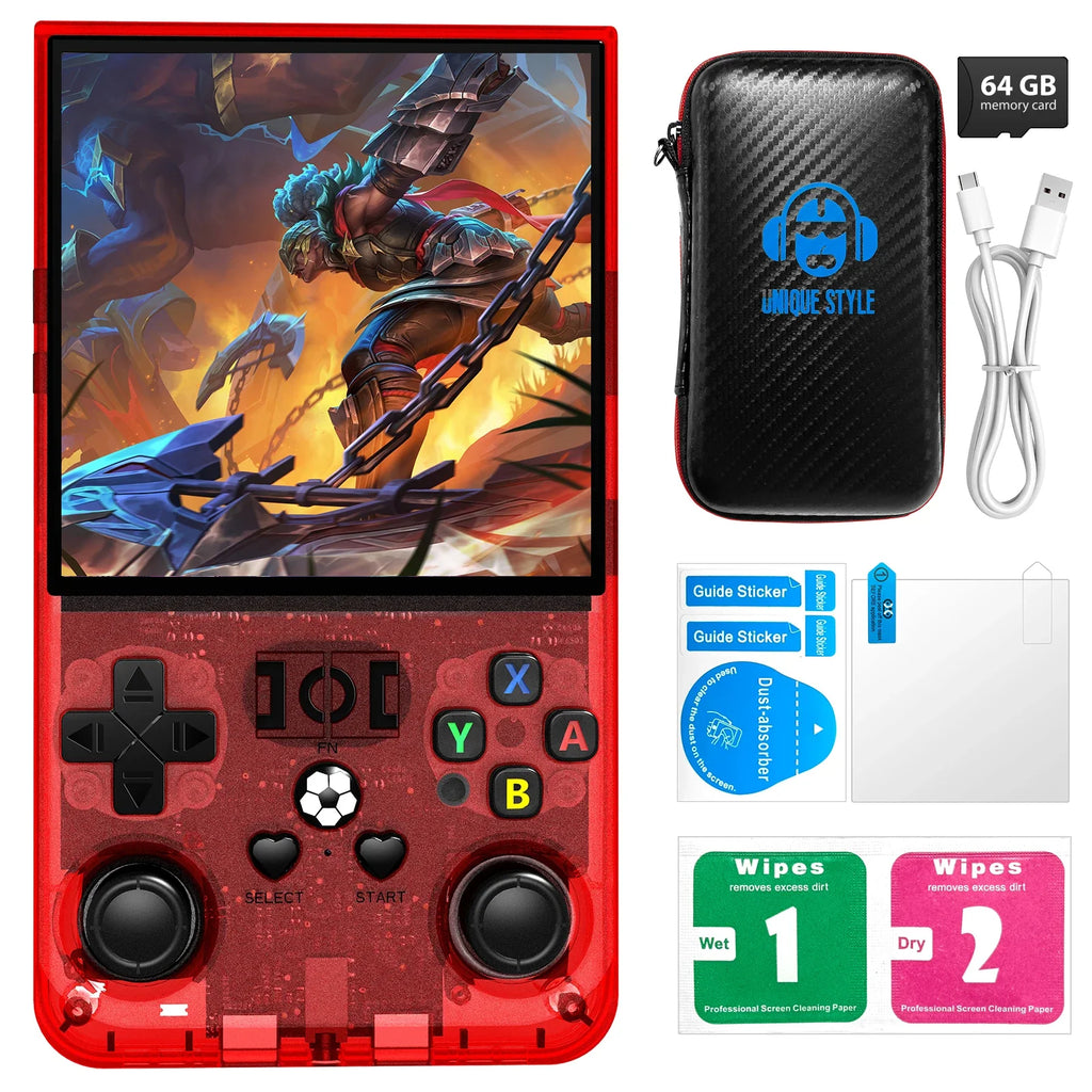 Portable Retro Handheld Game Console, 4.0-inch (10.16 cm) IPS 720x720, 64GB/128GB Storage, 18,000+ Classic Games