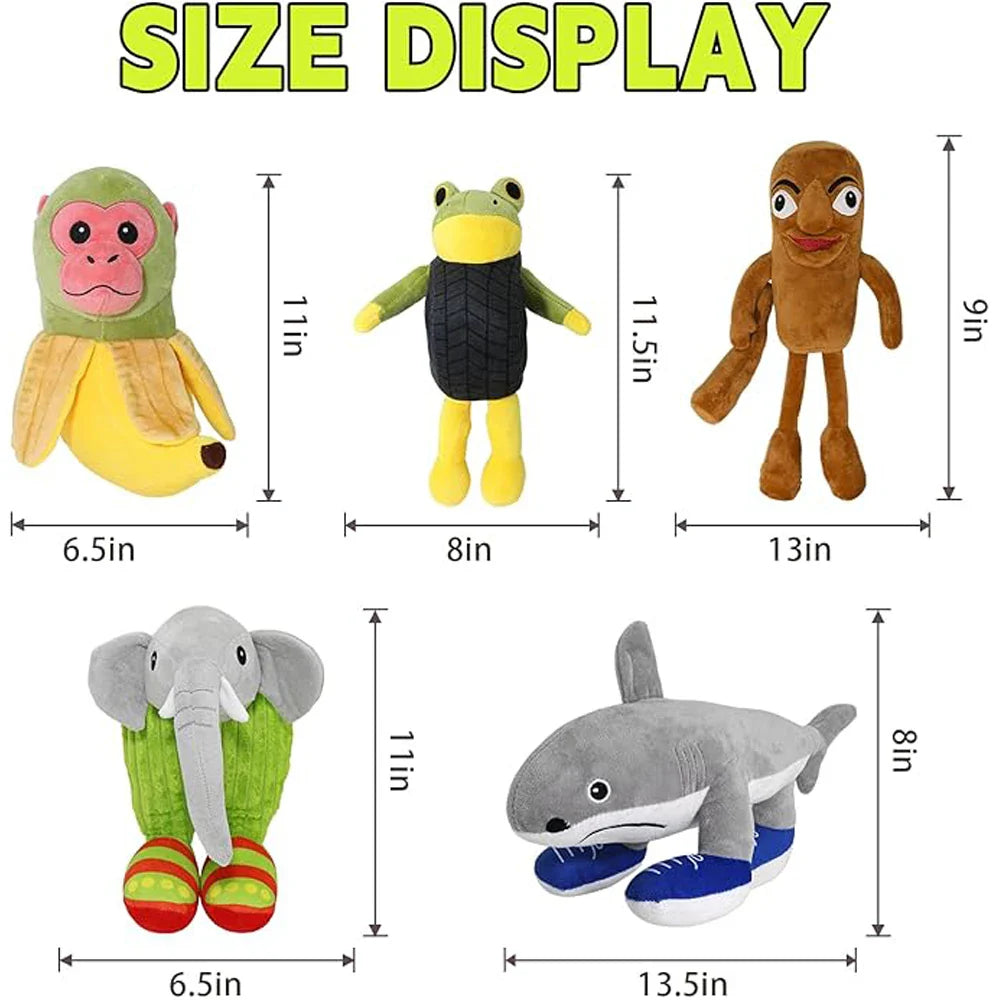 Italian Brainrot Plush 12-inch (30 cm) Chimpanzini Bananini Ugly-Cute Stuffed Animal — Funny Gift & Office Desk Buddy for Teens & Adults