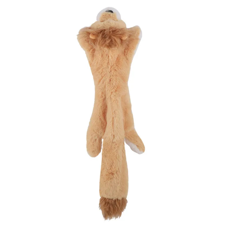 Plush Dinosaur Chew Toy for Dogs & Cats - Interactive Fleece Plush for Small Dogs