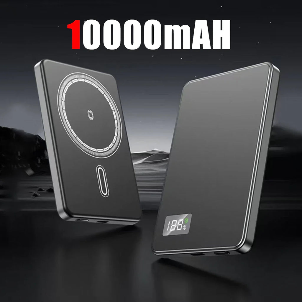 50000mAh Magnetic Wireless Power Bank PD 22.5W Fast Charge — MagSafe Compatible Portable Charger for iPhone Samsung Xiaomi