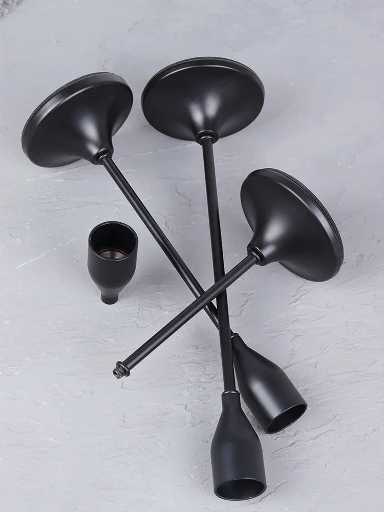 3-Piece European Style Metal Candle Holders Set for Wedding Table, Home & Christmas