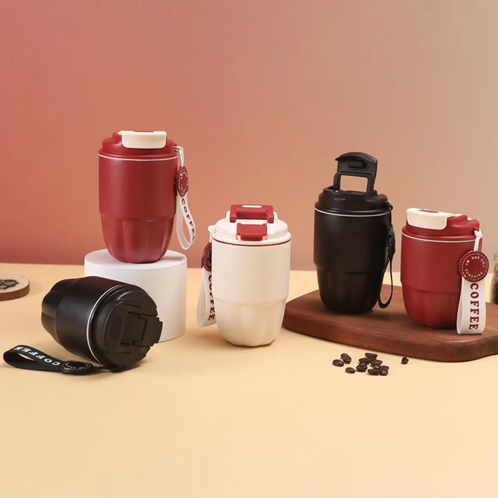 Mini Stainless Steel Vacuum Insulated Coffee Mug 260ml (8.8 fl oz) Portable Pumpkin Travel Mug