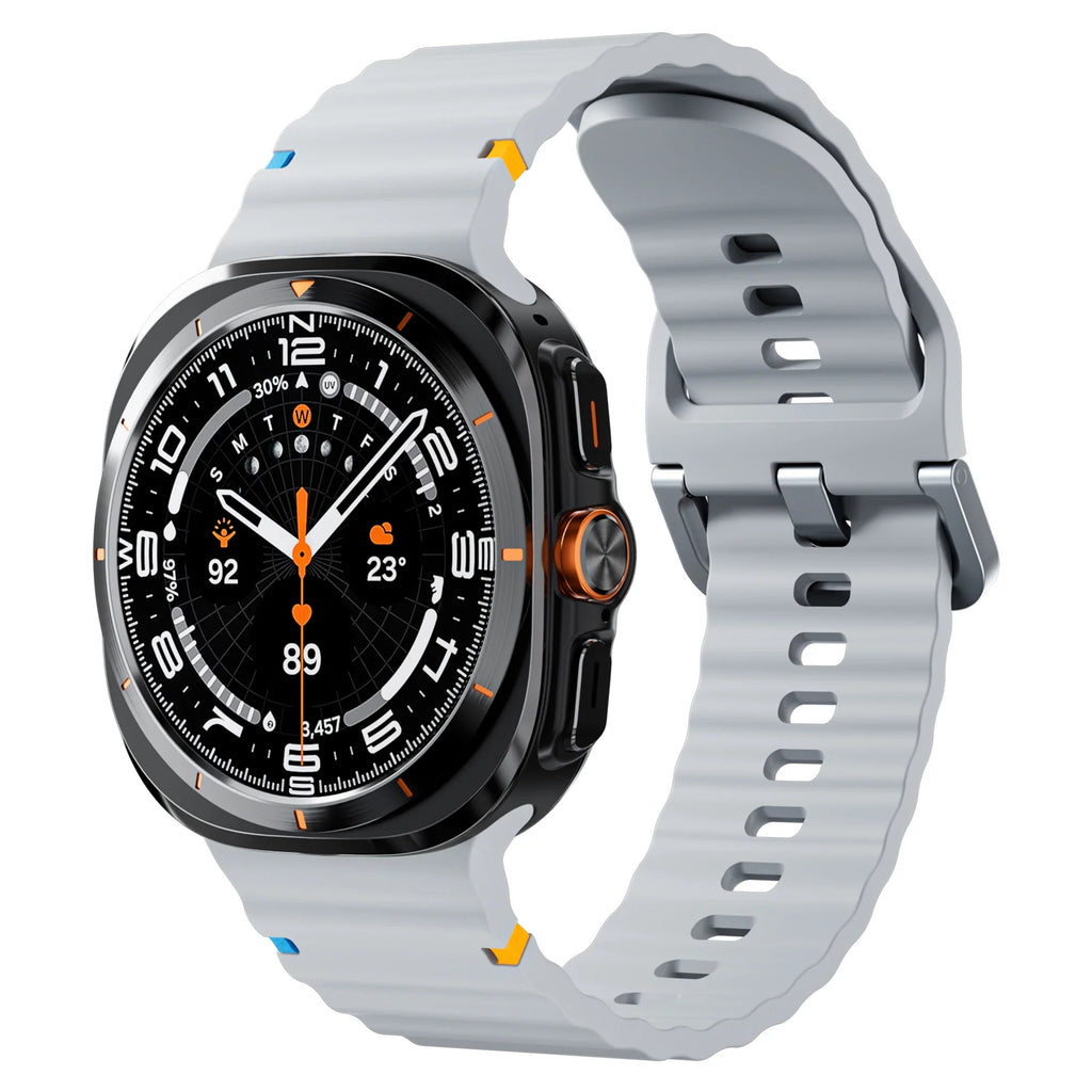 Original Strap for Samsung Galaxy Watch ultra strap 47mm Silicone Bracelet Galaxy Watch 5 pro/4/6 Classic/7 44mm 40mm 43 46 band