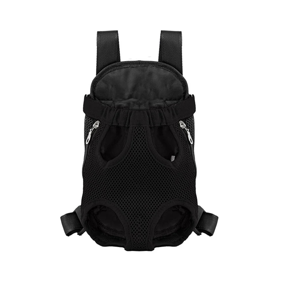 Adjustable Double-Shoulder Pet Carrier Backpack – Breathable Cat & Small Dog Travel Bag, Hands-Free Hiking Carrier
