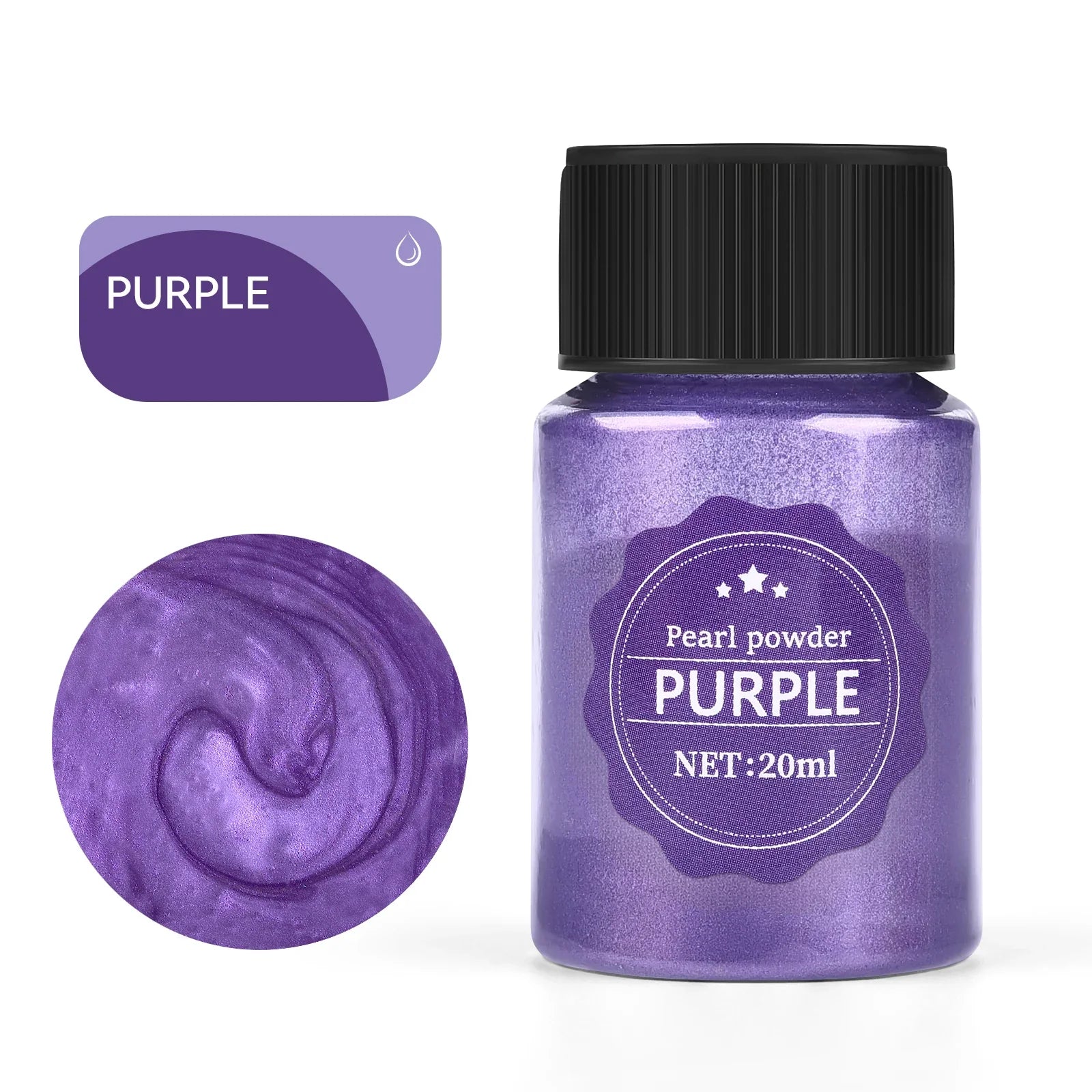 20ml (0.68 fl oz) Pearlescent Mica Powder - Pearl Pigment for Resin, Jewelry, Candles & Nail Art
