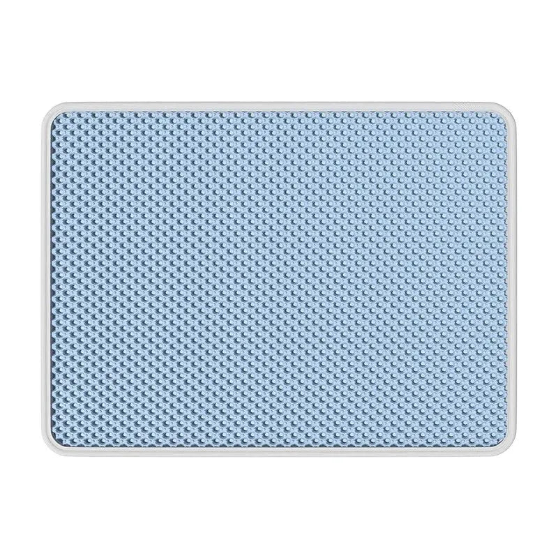Double-Layer EVA Cat Litter Mat Waterproof Washable Non-Slip Litter Trapping Pad for Cats & Small Dogs