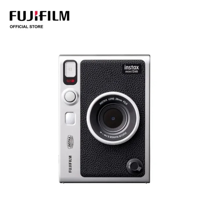 Retro Instant Film Camera Black/Brown Bare Metal – Compatible with 3-Inch (76 mm) Instant Film
