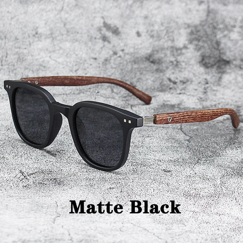 Men’s Vintage PC Frame Sunglasses - Classic Brand Driving Eyewear with Coating Lens