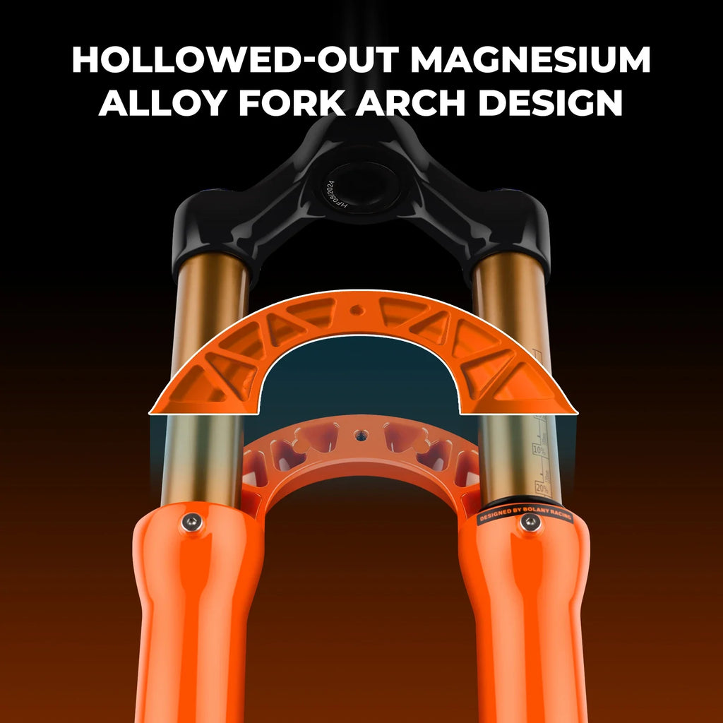 120mm (4.7in) Travel Mountain Bike Air Fork 27.5/29 in, 32mm (1.26in) Stanchion Magnesium Alloy Suspension - Orange